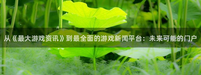 杜邦娱乐官方登录网址：从《最大游戏资讯》到最全面的游戏新闻平
