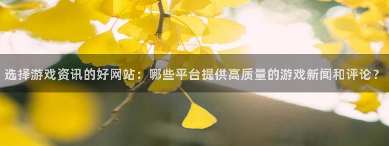 沐春杜邦娱乐：选择游戏资讯的好网站：哪些平台提供高质量的游戏