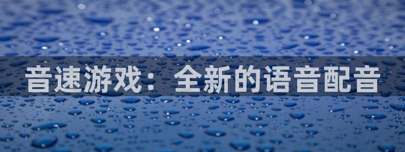 杜邦娱乐675官网入口：音速游戏：全新的语音配音
